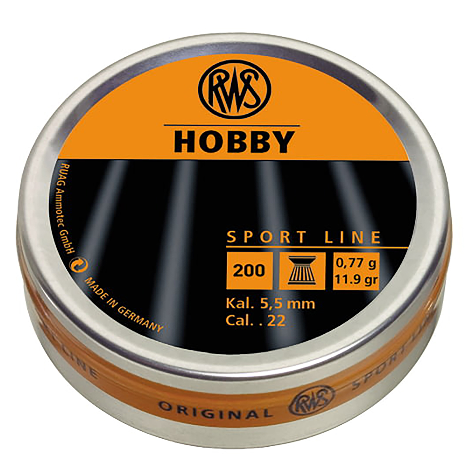 RWS/Umarex 2317401 Hobby Sport Line 22 Lead 200 Per Tin-img-0
