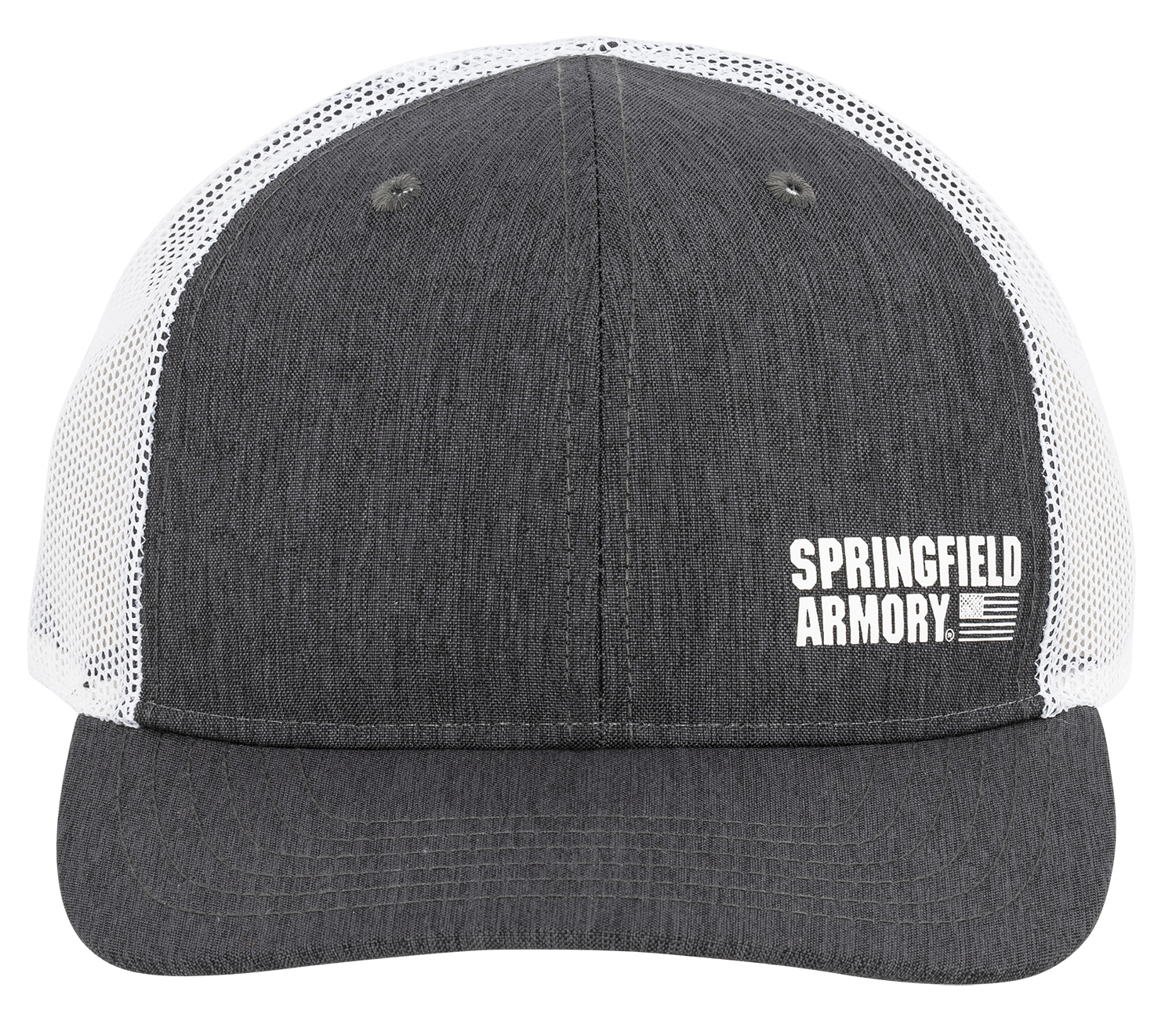 Springfield Armory GEP2382 Flag Trucker Hat Black/Gray Adjustable Snapback-img-0