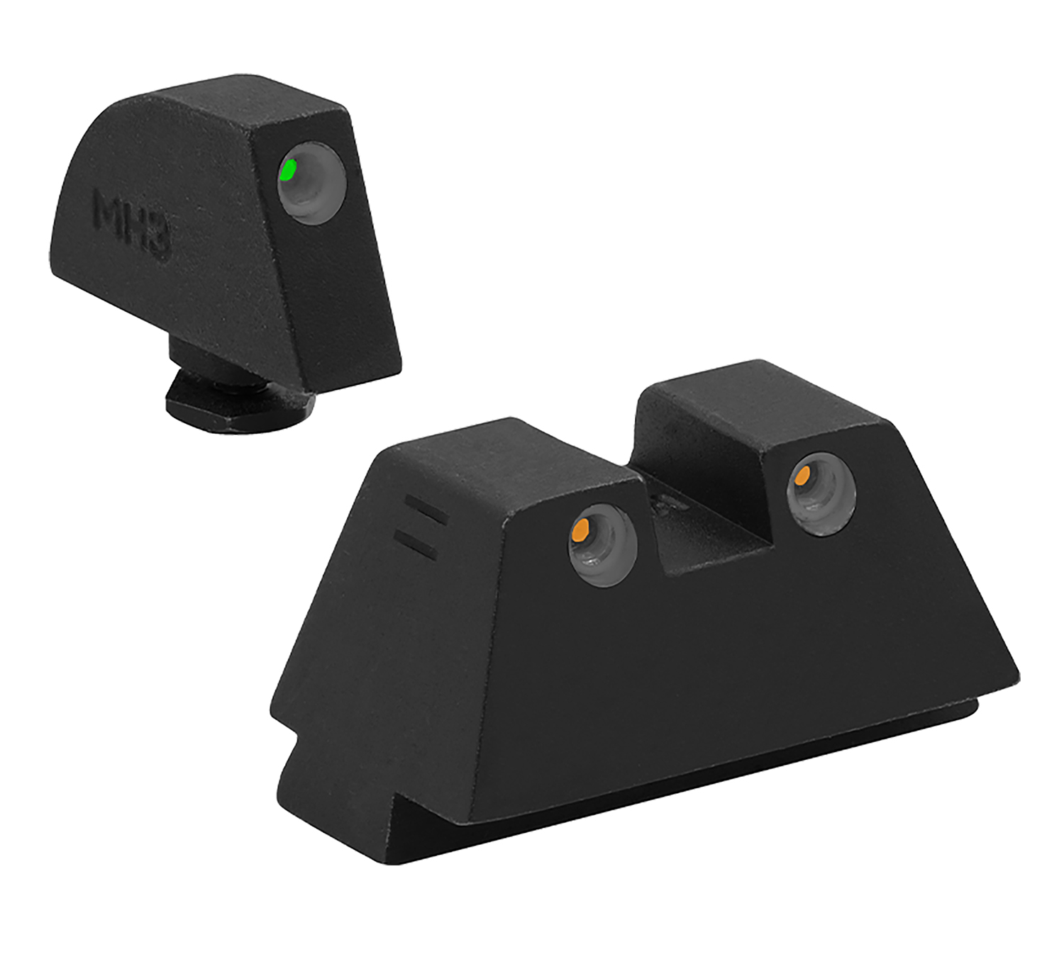 Meprolight 102243391 Tru-Dot Tritium Sights for Glock 9mm/.40/.357/.45 GAP - Meprolight - STEEL