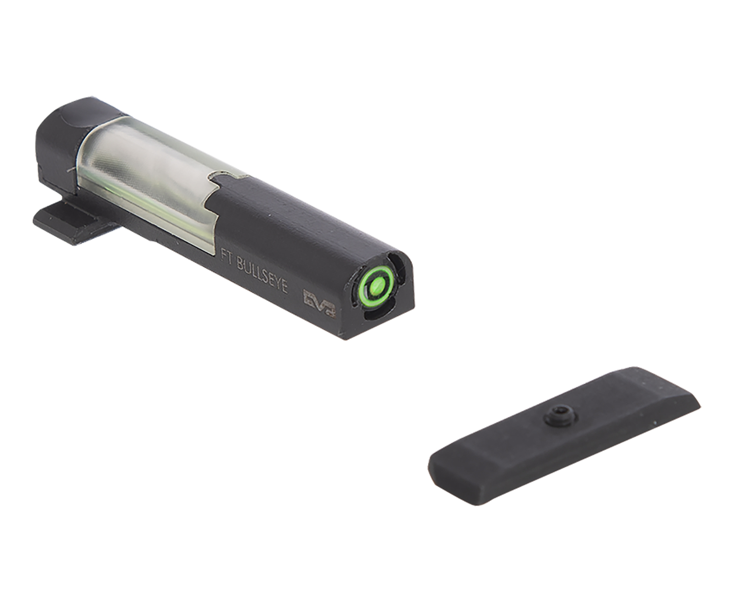 Meprolight 632163108 FT Bullseye Front Sight Green Tritium Fiber Optic Black - Meprolight - ALUMINUM