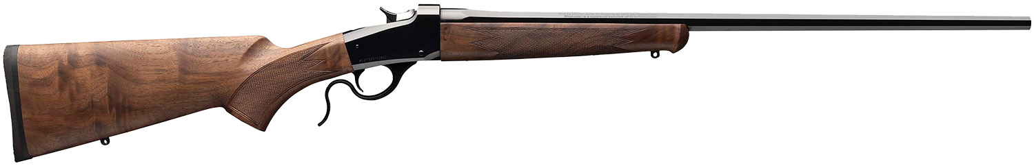 Winchester Repeating Arms 534293206 Model 1885 Low Wall Hunter 22 Hornet 1rd 24" Polished Blued Octagon Barrel, Drilled & Tapped Steel Receiver, Grade III/IV Walnut Fixed w/Pistol Grip Stock