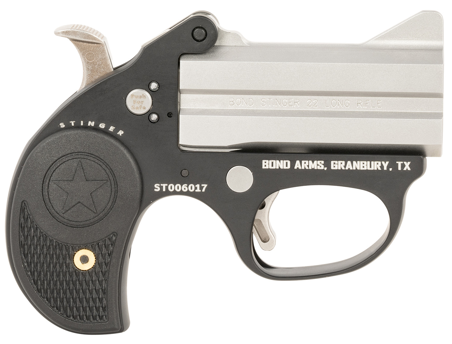 Bond Arms Bast Stinger 22 LR 2Rd 3" Double Matte Stainless Steel BAST-22LR