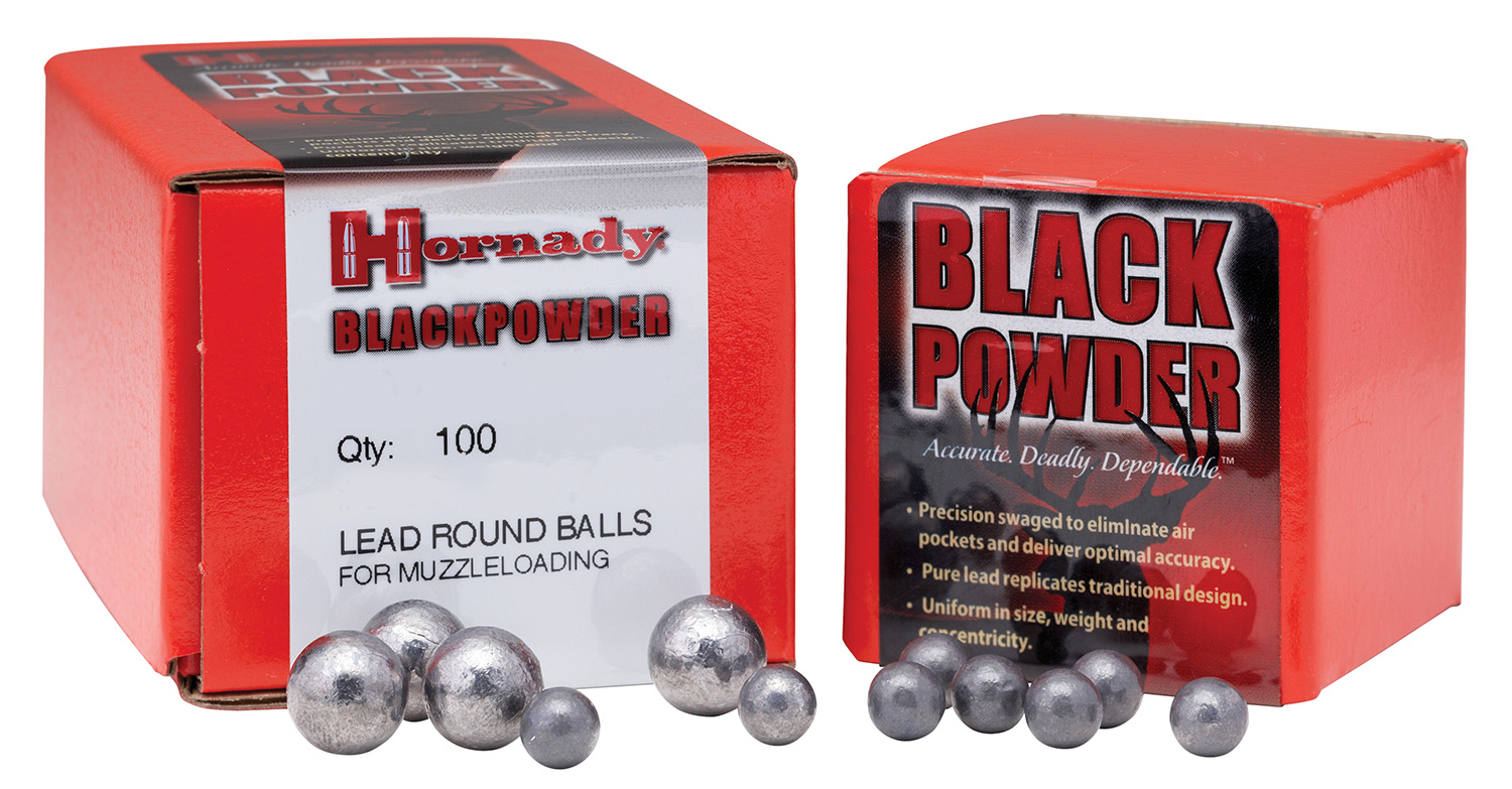 Hornady 6040 Black Powder Lead Balls 45 Cal .440 100 Per Box/ 25 Case-img-0