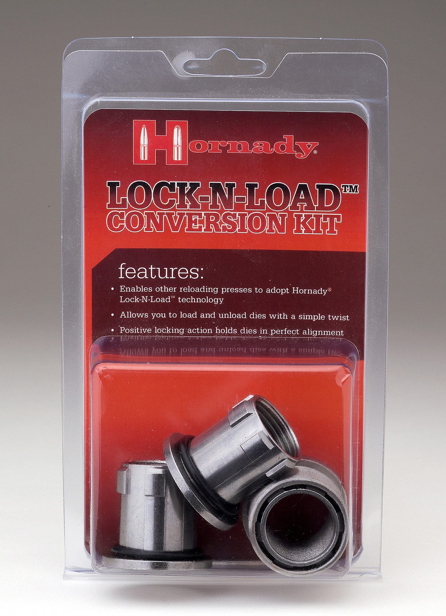 Hornady 044099 Lock-N-Load Conversion Kit Silver Multi-Caliber Steel 0.35 lbs 1/BG