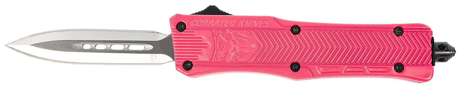 CobraTec SPKCTK1SDAGNS CTK-1 Small 2.75" D2 Steel Pink OTF Dagger Knife