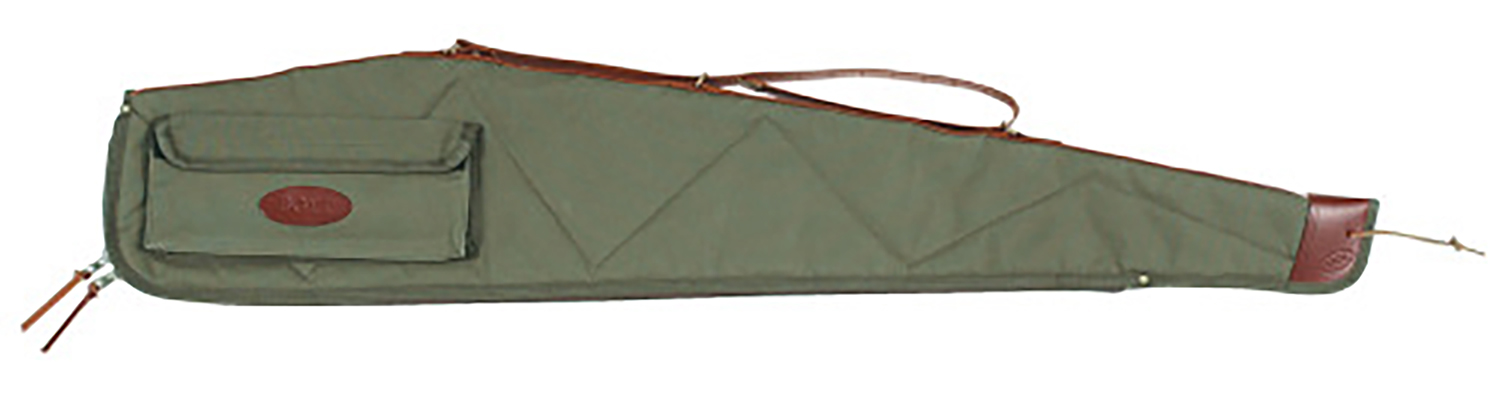 Boyt Harness OGC4P4809 Signature Rifle Case 48 Waxed OD Green Canvas w/ Accessory Pocket & Harness Leather  for Scoped Rifle