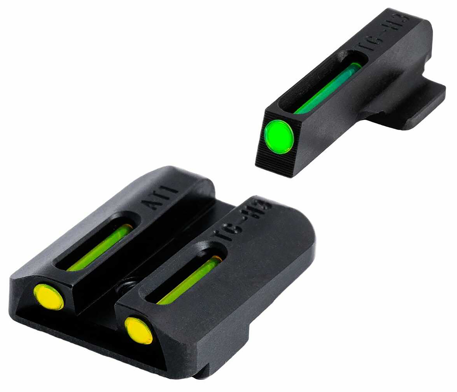 TruGlo TGTG131NT1Y TFO Green-Tritium-Fiber Optic Front Sight-Yellow-Tri...