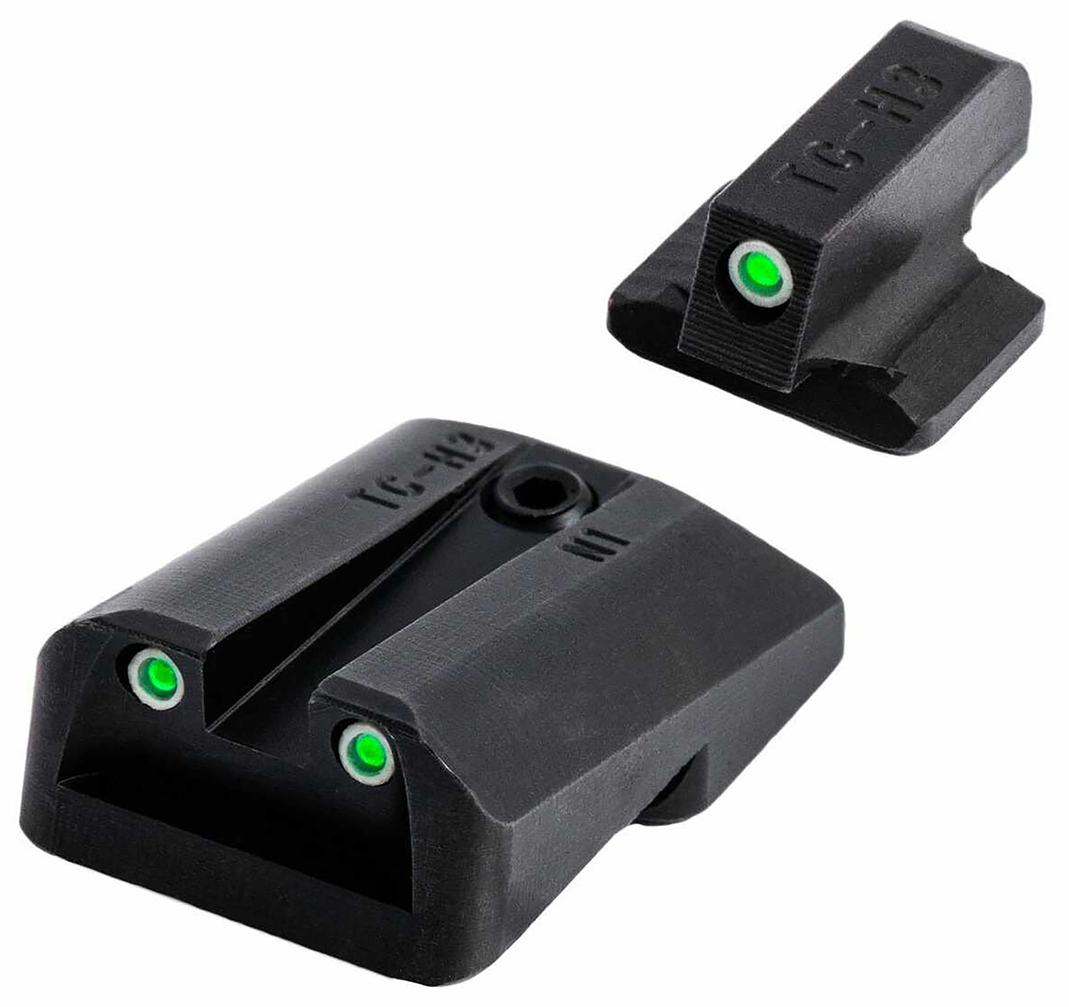 TruGlo TGTG231A1W Tritium Pro Black | Green White Outline Front...