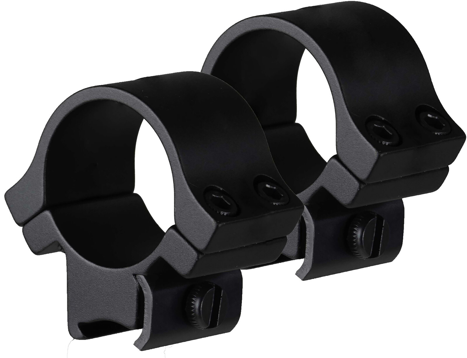TruGlo TGTG8961B3 Lightweight Scope Rings  Matte Black 1 Medium 4 Screws (2 Per Side)