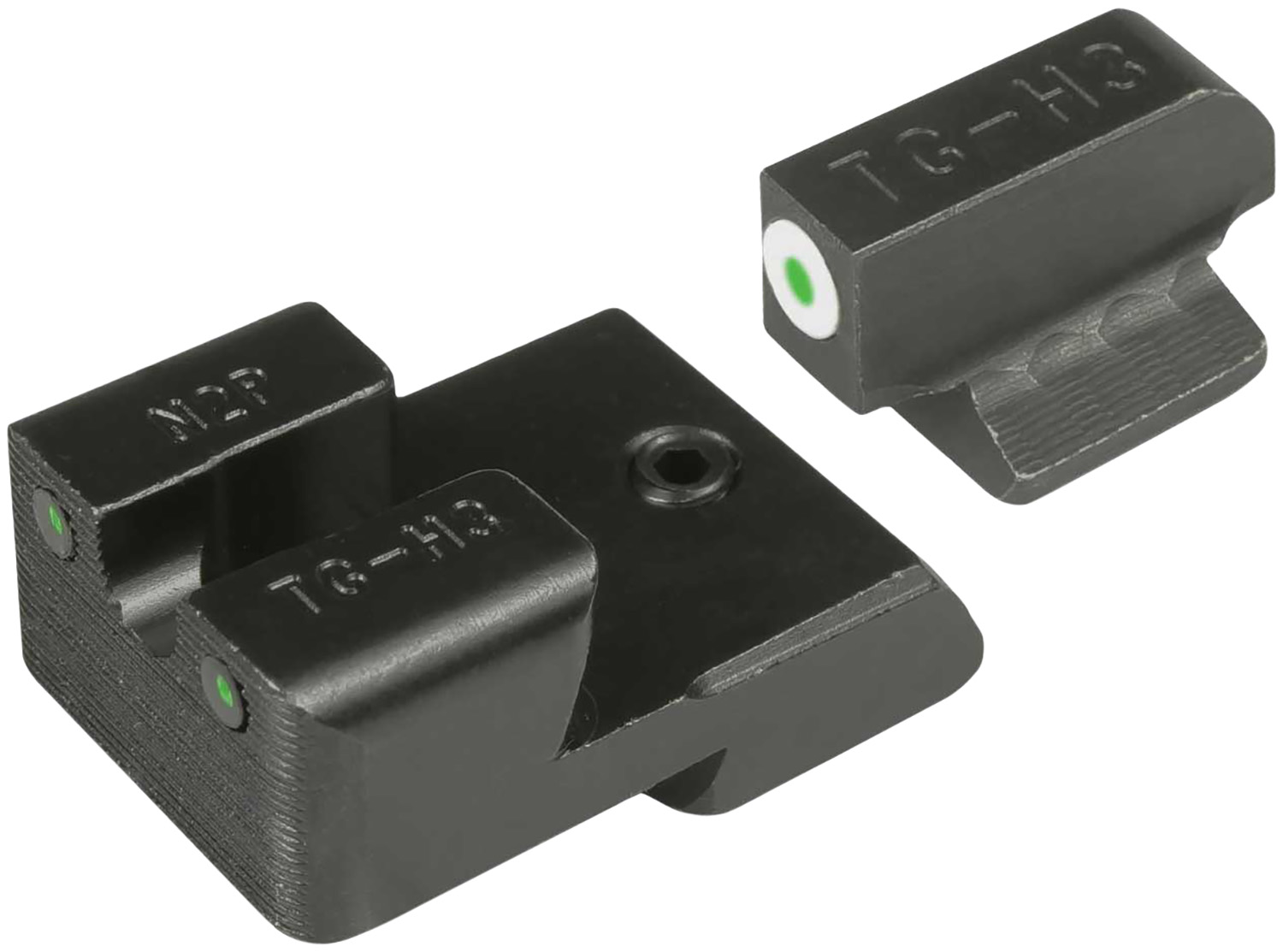 TruGlo TGTG231N4W Tritium Pro Green Front & Rear/ Black Nitride Fortress