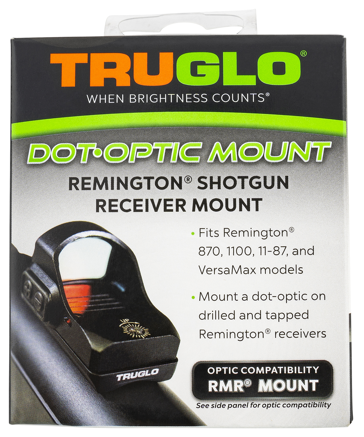 TruGlo TGTG8955R2 Shotgun Receiver Mount Black Remington Trijicon RMR-img-0