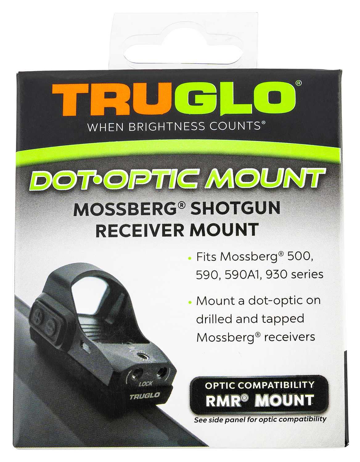 TruGlo TGTG8955M2 Shotgun Receiver Mount Black Mossberg Trijicon RMR-img-0