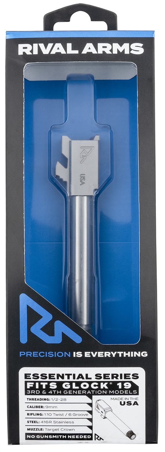 Rival Arms RA-RA22G202D 9mm Barrel 4.49" Stainless Threaded for Glock 19 - Rival Arms - 4.49" for sale at TheGunDock