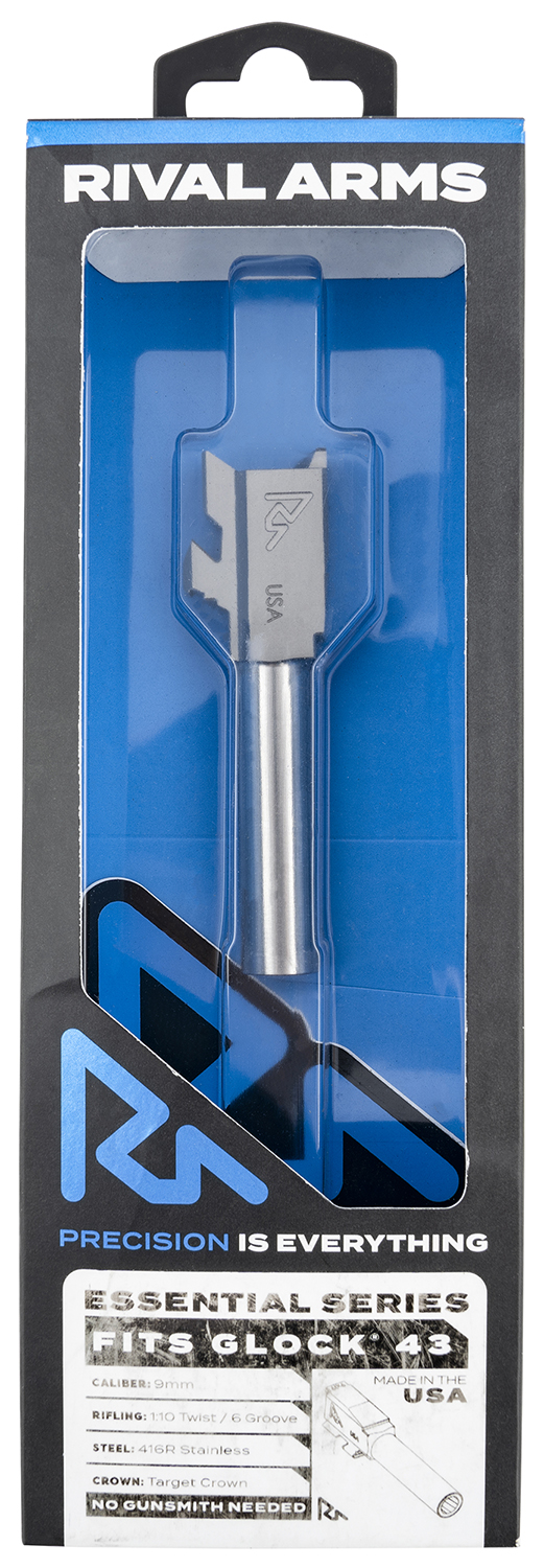 Rival Arms RA-RA22G301D 9mm Barrel 3.41" Stainless for Glock 43