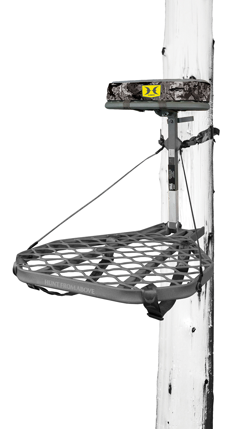 Hawk Helium XL Hang-On Deer Stand Gray Powder-Coating Aluminum 24” x...