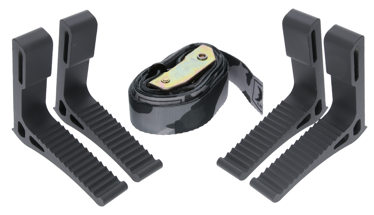 Hawk HWKSTP4PK Monkey Bar Steps Black Aluminum 4-Pack 300lb Capacity