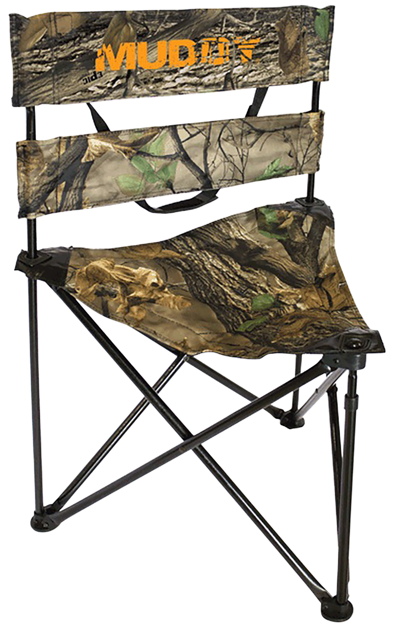 Muddy MUDMGS300 Folding Tripod Ground Seat Camo, 250 lbs Capacity