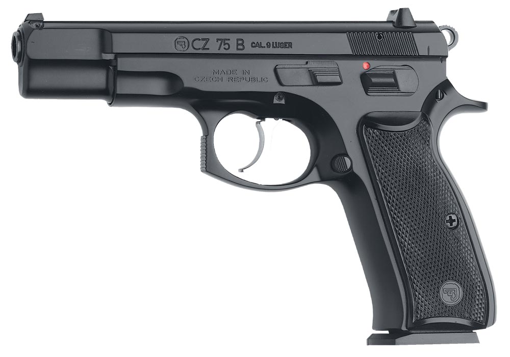 CZ-USA 91102 CZ 75 B 9mm Luger 16+1 4.60" Steel Barrel, Black Serrated...-img-0