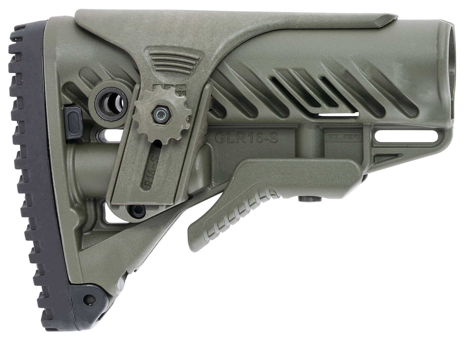 FAB Defense FXGLR16CPG GLR-16 Tactical Buttstock AR-15/M4 OD Green