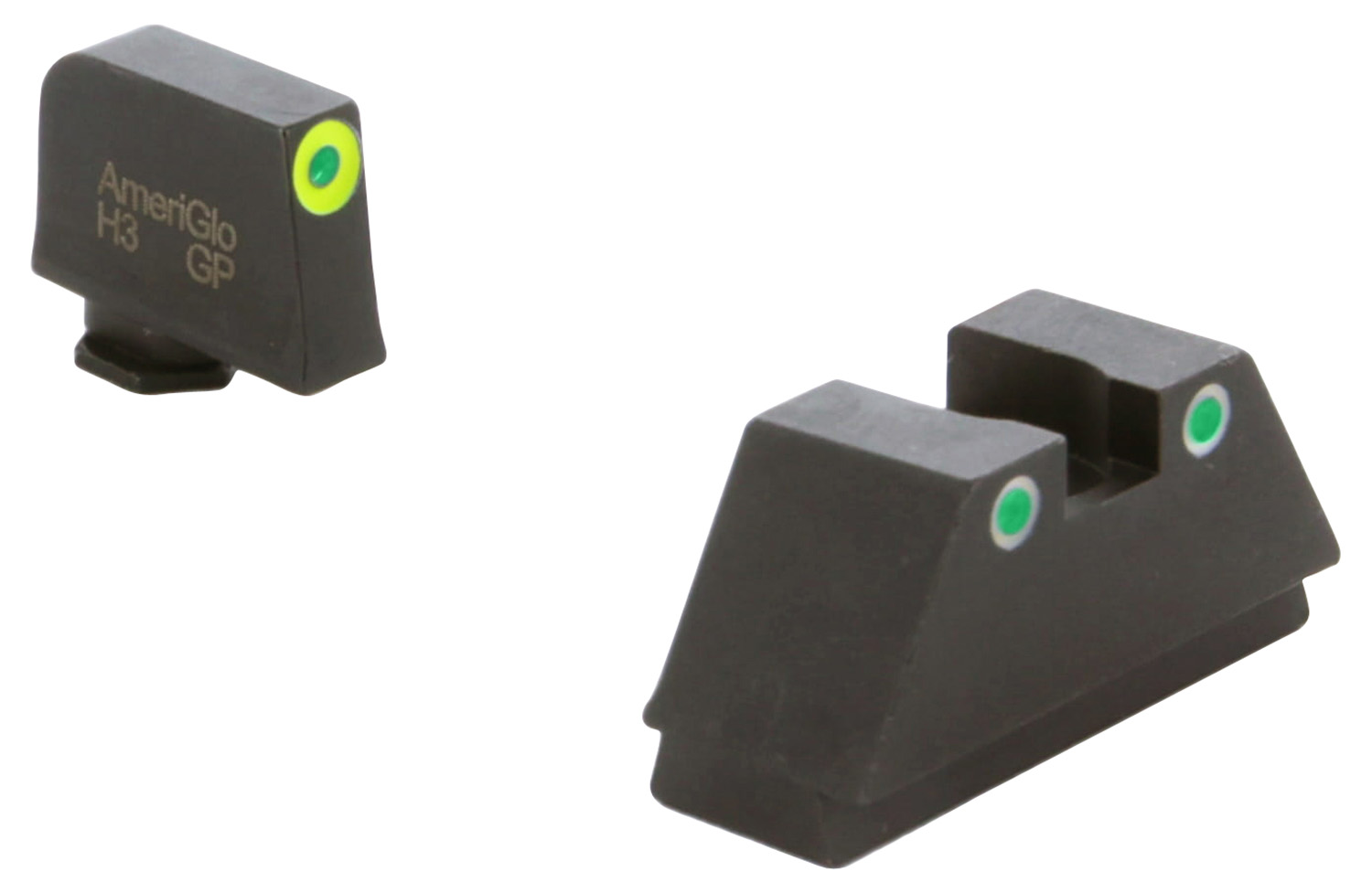 AmeriGlo GL333 Optic Compatible Sight Set for Glock Gen 1-5 suppressor height