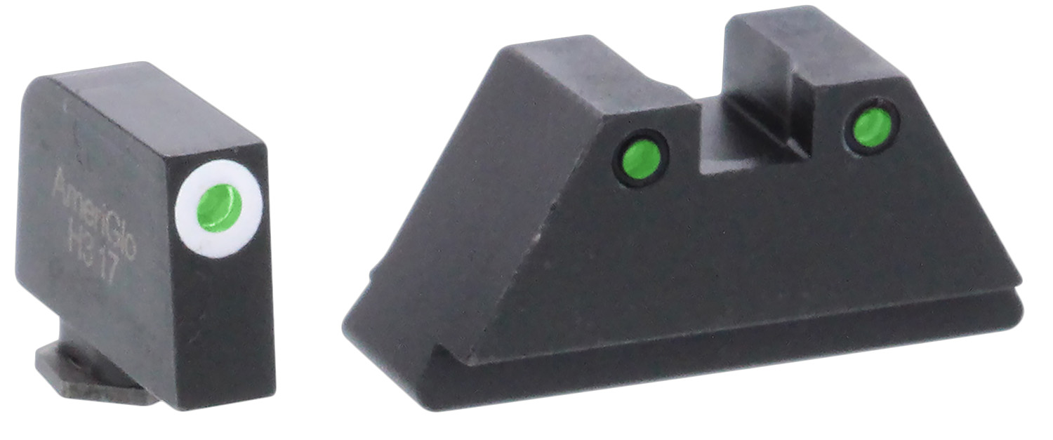 AmeriGlo GL152 Optic Compatible Sight Set for Glock Gen 1-5 suppressor height