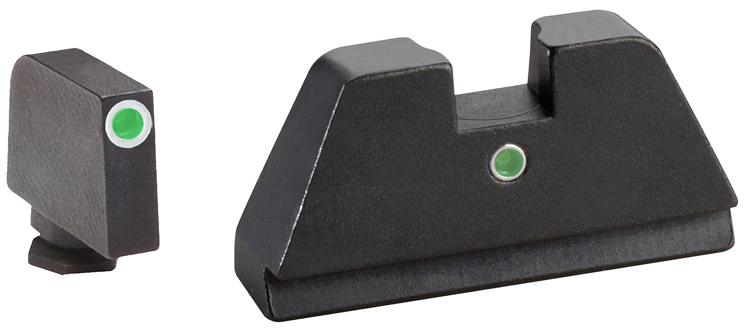 AmeriGlo GL191 Optic Compatible Sight Set for Glock XL Tall Green Triti...