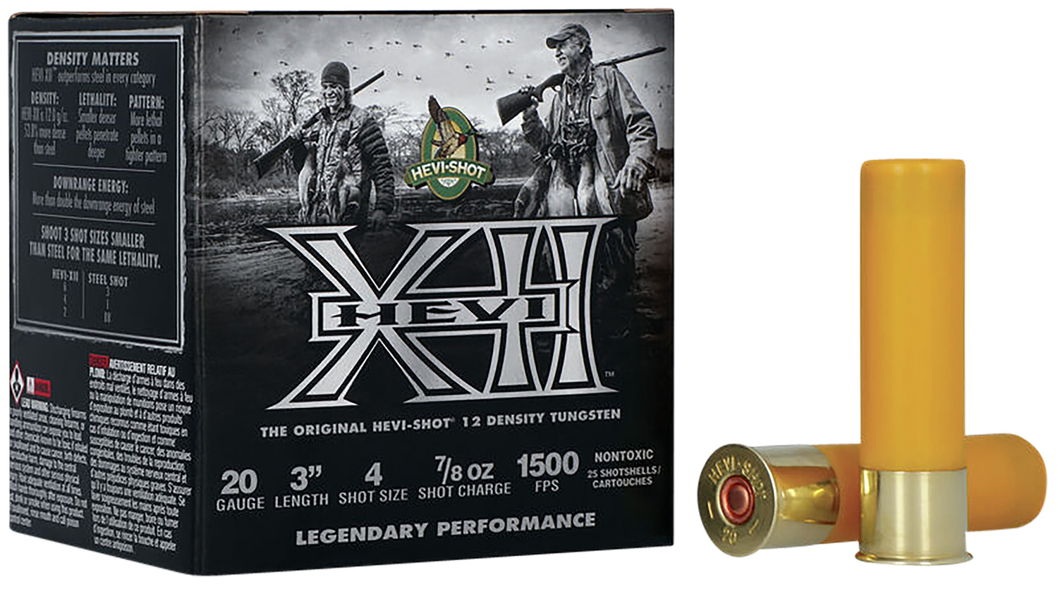 Hevishot Vista HS52204 Hevi XII 20ga 3" 7/8oz #4 25rd Waterfowl Ammo