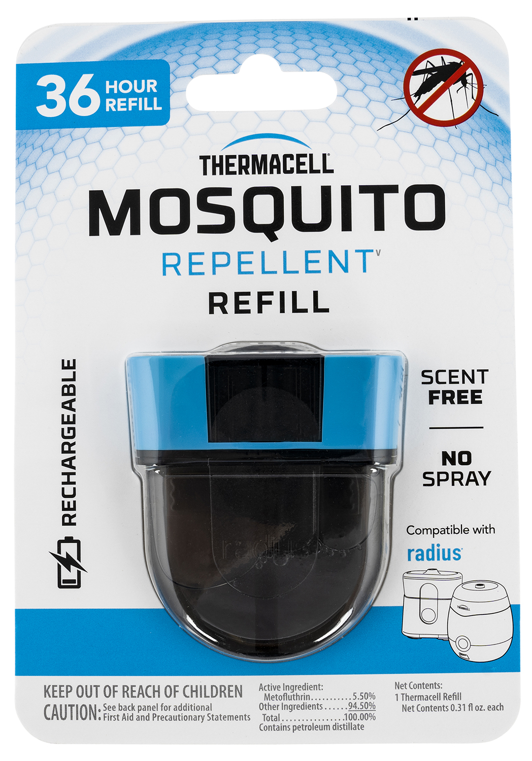Thermacell ER136 Repellent Refill Black Effective 20 ft Fits...-img-0