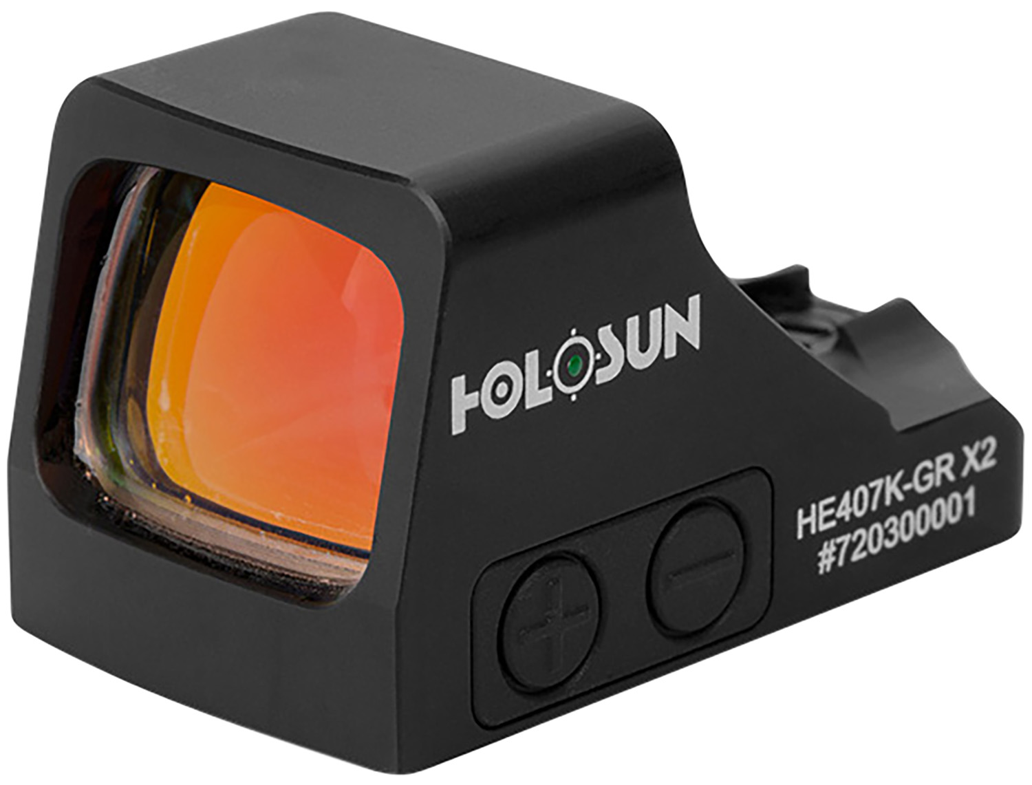 Holosun HE407KGRX2 407 Black Anodized 1 x 0.58″ x 0.77″ 6 MOA Green Dot