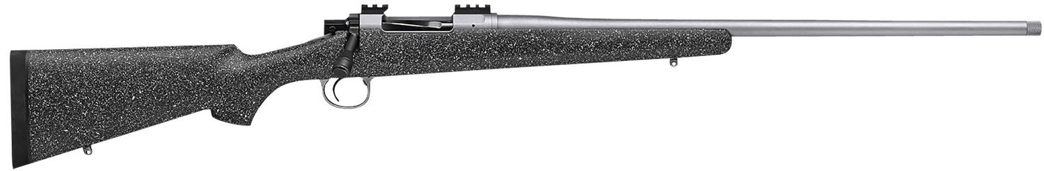 Nosler 40021 M21  22 Nosler 4+1 22" Barrel, Stainless Steel Nitride Metal Finish, Gray Speckled Black All-Weather Epoxy Stock