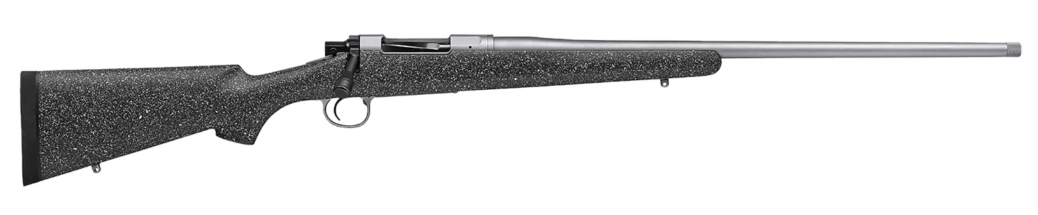 Nosler 40221 M21 6.5 PRC 4+1 24" Stainless Steel Nitride Match Grade Barrel Gray Speckled Black All-Weather Epoxy Stock Right Hand