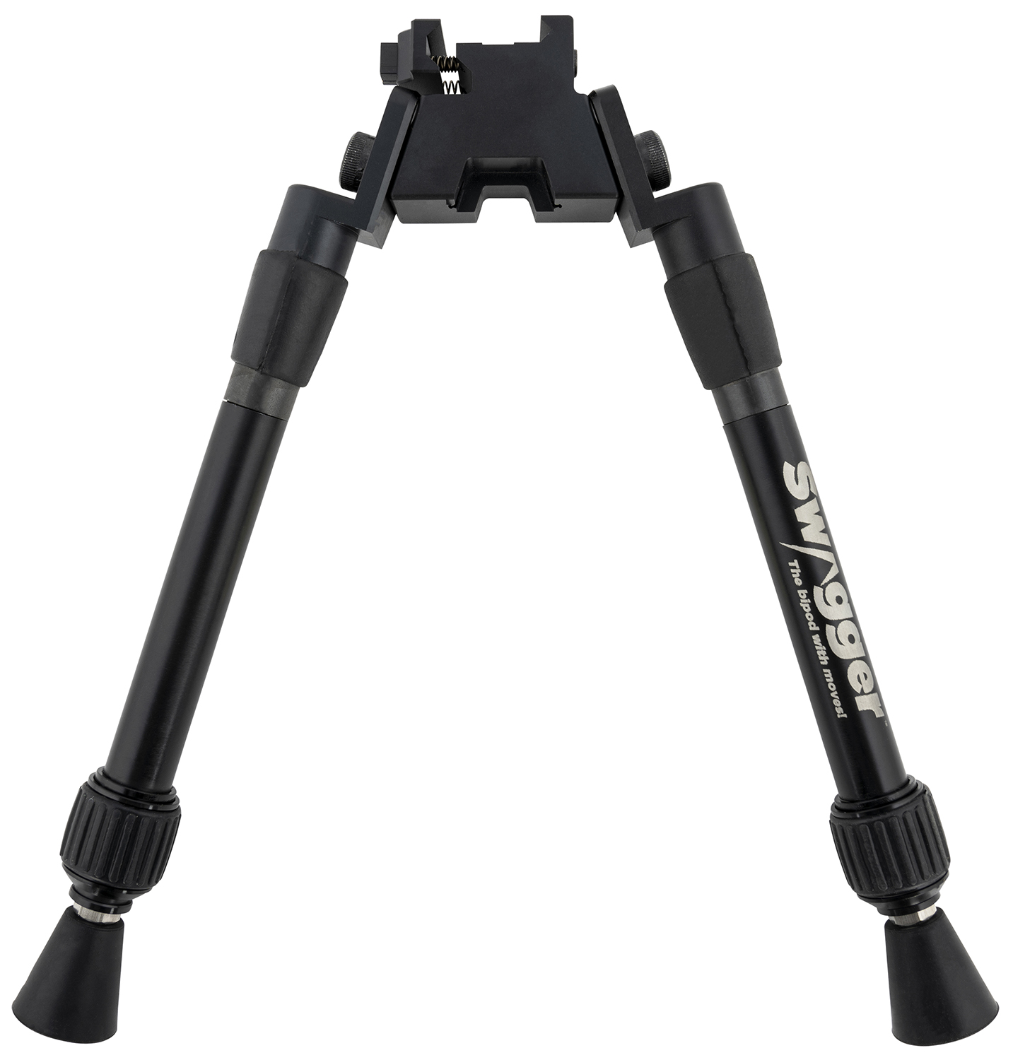 Swagger SWAGBPSEA12 Sea12 Extreme Angle Bipod with Black Finish, Picatinny Attachment & 9-12 Vertical Adjustment