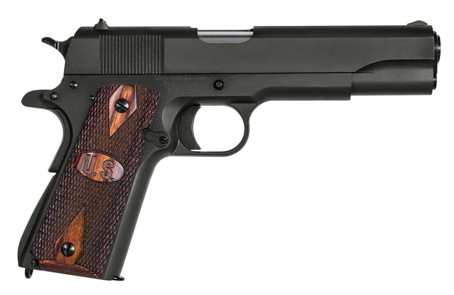 Auto-Ordnance 1911BKO9W 9mm 5in Barrel Matte Black 9 Round Semi-Automatic - Auto-Ordnance - 9mm