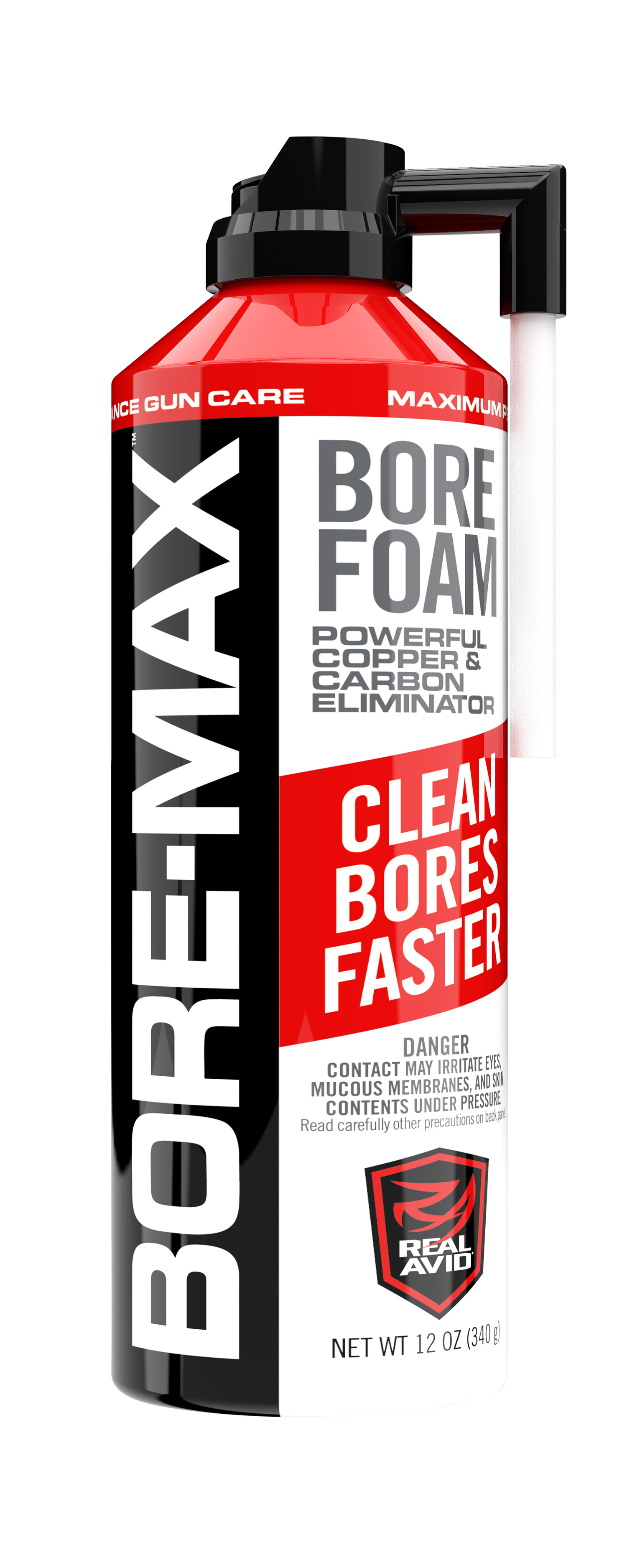 Real Avid AVFBC12A Bore-Max Bore Foam 12oz Aerosol Carbon Remover