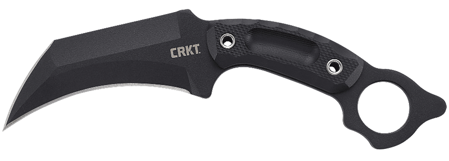 CRKT Du Hoc Fixed Blade 5" Karambit Black G10 SK5 Steel with Sheath