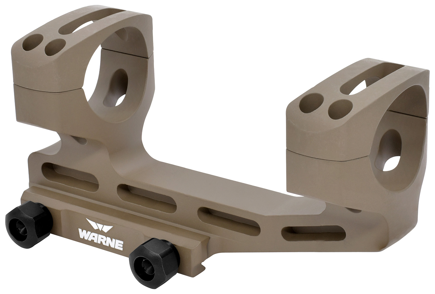 Warne X-SKEL 30mm Super High Scope Mount - 1.9" Cantilever, Dark Earth