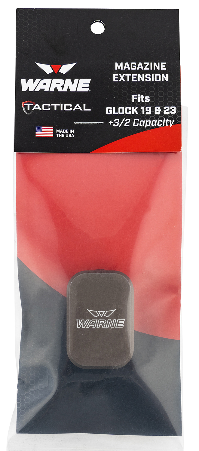 Warne MEG1932DE Magazine Extension made of 6061-T6 Aluminum with Hardco...