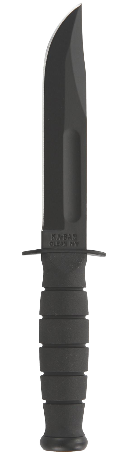 Ka-Bar 1256 Fighting/Utility 5.25” Fixed Clip Point Plain Black 1095...