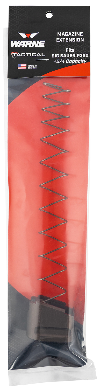 Warne 3213 Magazine Extension 6061-T6 Aluminum FDE for Sig P320 9mm - Warne - 5RD