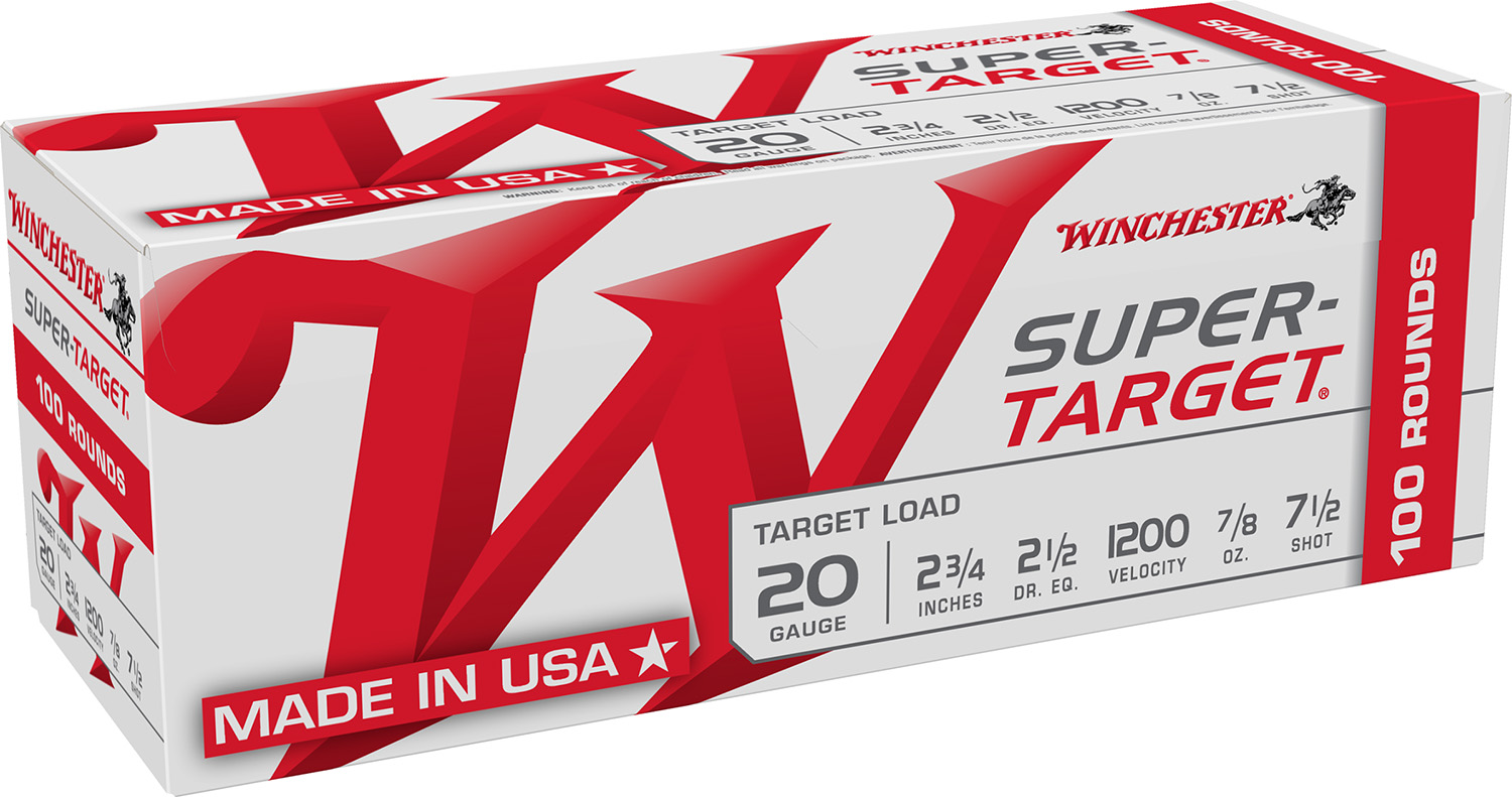 Winchester Super-Target 20 Gauge 2.75" 7/8 oz 7.5 Shot 1200 fps