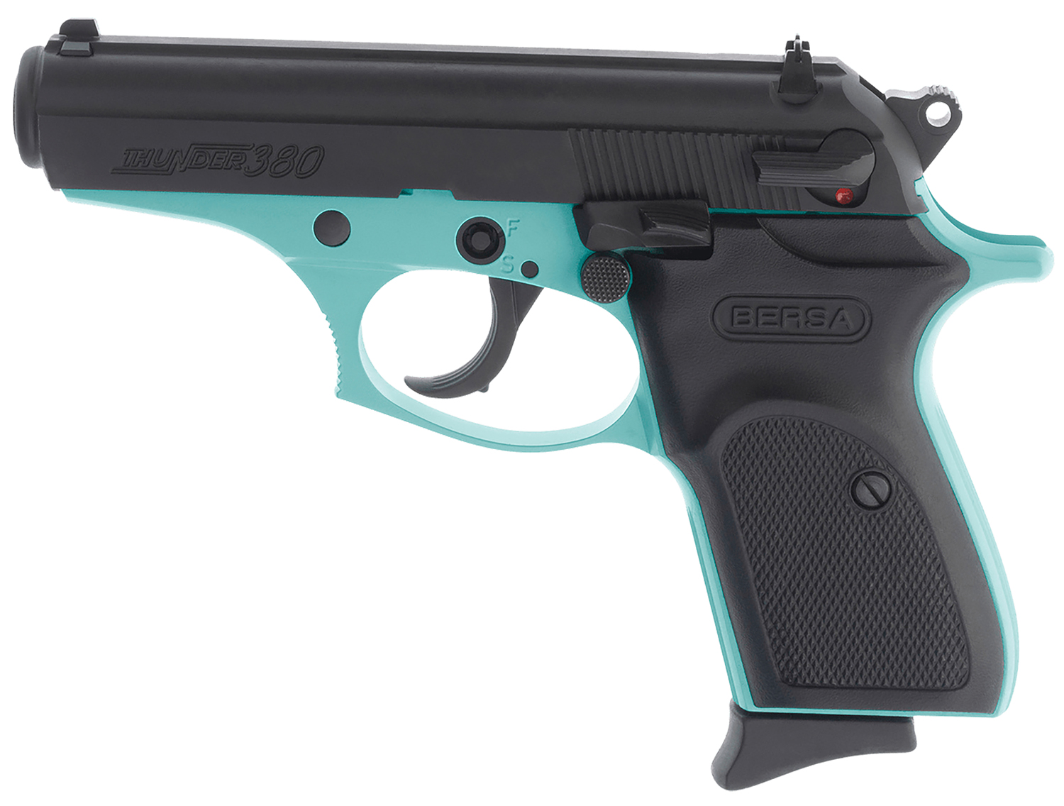 Bersa Thunder 380 Robin Egg Blue .380 ACP 3.5" – Beautiful Compact Carry Pistol 5 Bersa Thunder 380 Robin Egg Blue left side