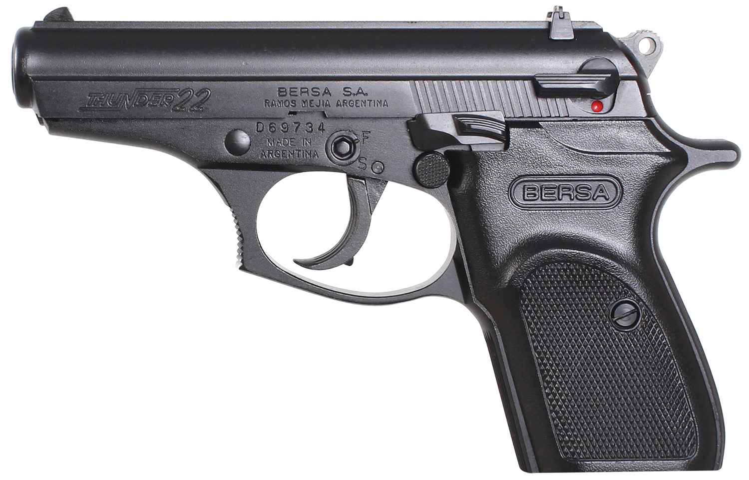 Bersa Thunder 22 Matte .22 LR 3.5" – Reliable Compact Rimfire Pistol 4 Bersa Thunder 22 left side