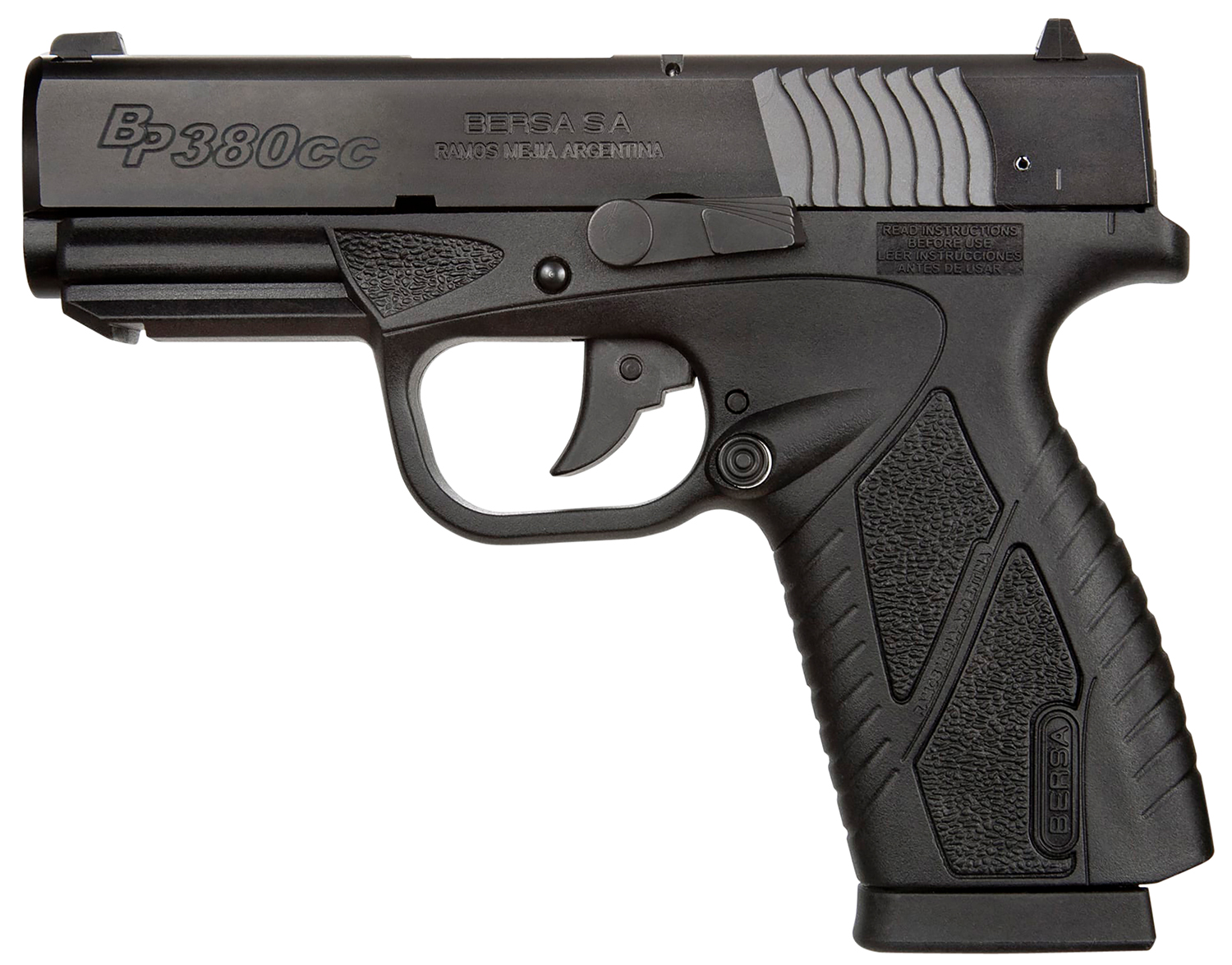 Bersa BP380 CC .380 ACP 3.3" – Reliable Slim Concealed Carry Pistol 5 Bersa BP380 CC left side