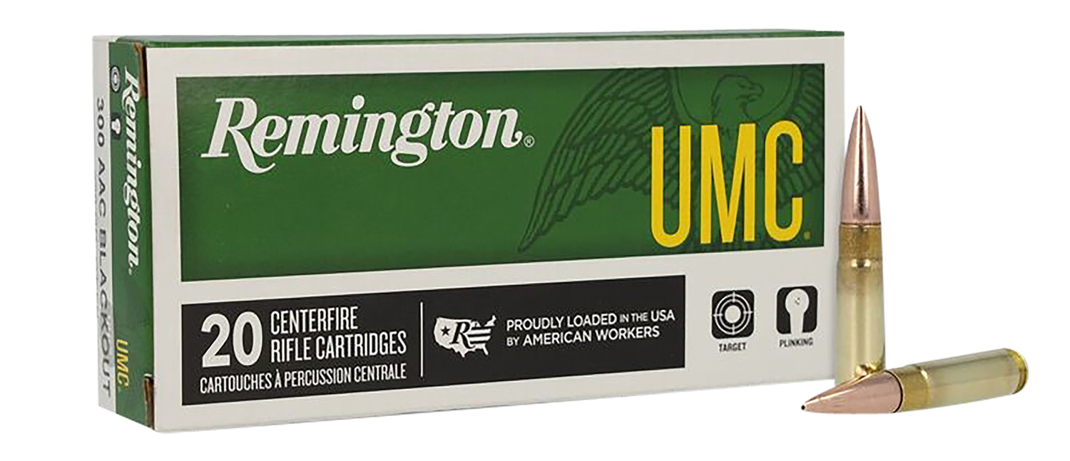 Remington UMC 26854 300 Blackout 150 gr Full Metal Jacket Ammo 20 Rounds