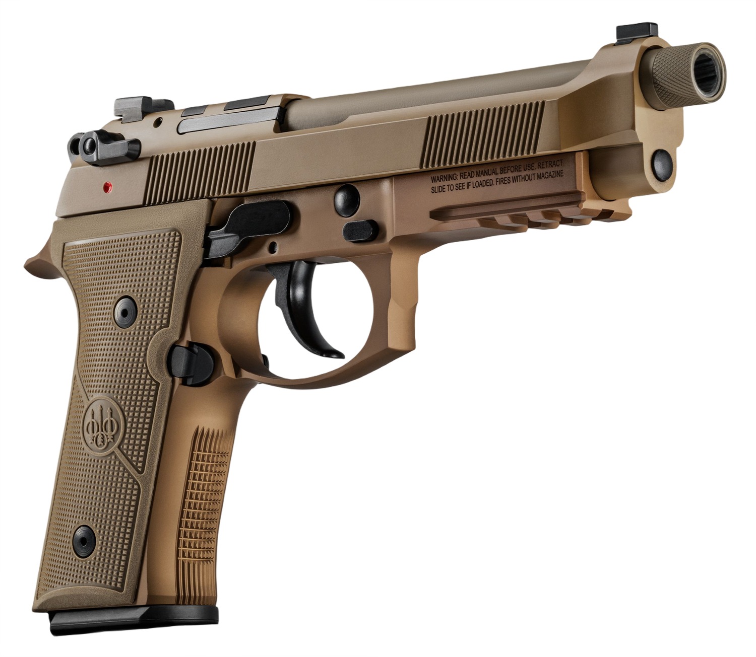 Beretta M9A4 18 Round 9mm FDE Threaded — Superb Duty Pistol 2 Beretta M9A4 18 Round 9mm FDE Threaded — Superb Duty Pistol - Image 2