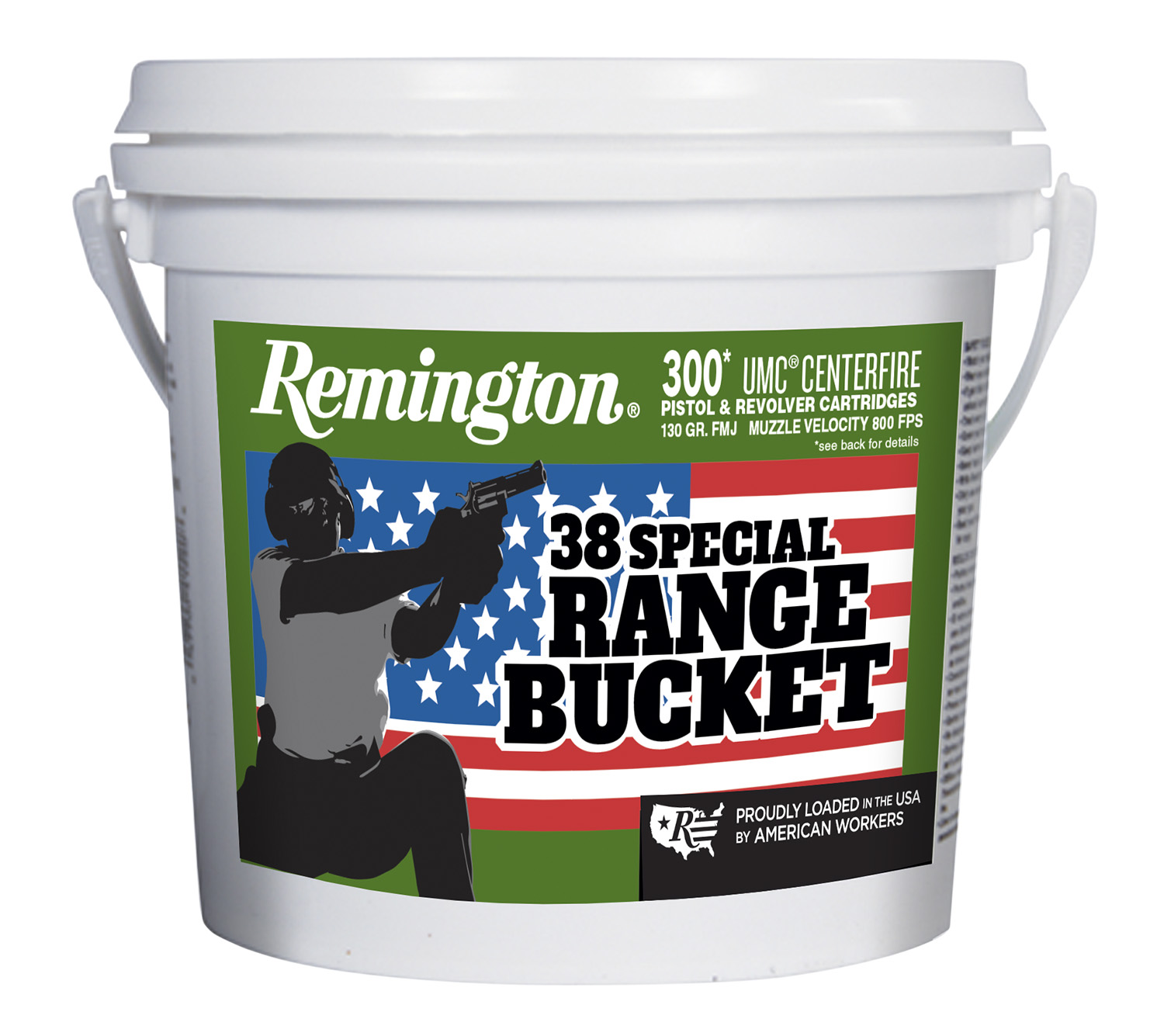 Remington Ammunition UMC Range Bucket 38 Special 130 gr Full Metal Jacket (FMJ) 300 Per Box