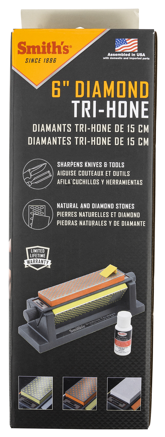 Smiths Products Tri-Hone Diamond Sharpener Coarse Coarse/Fine/Natural Gray-img-0