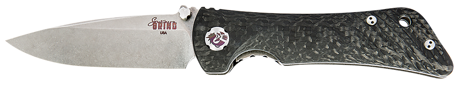 Diamondback Knifeworks SG06030008 Spider Monkey Knife Drop Point Satin CF Handle