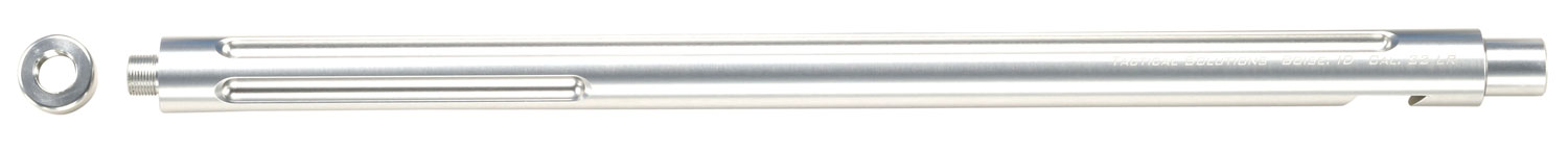 Tactical Solutions 1022TESIL X-Ring Barrel 22 LR 16.50 Silver Finish Aluminum Material with Fluting & Threading for Ruger 10/22