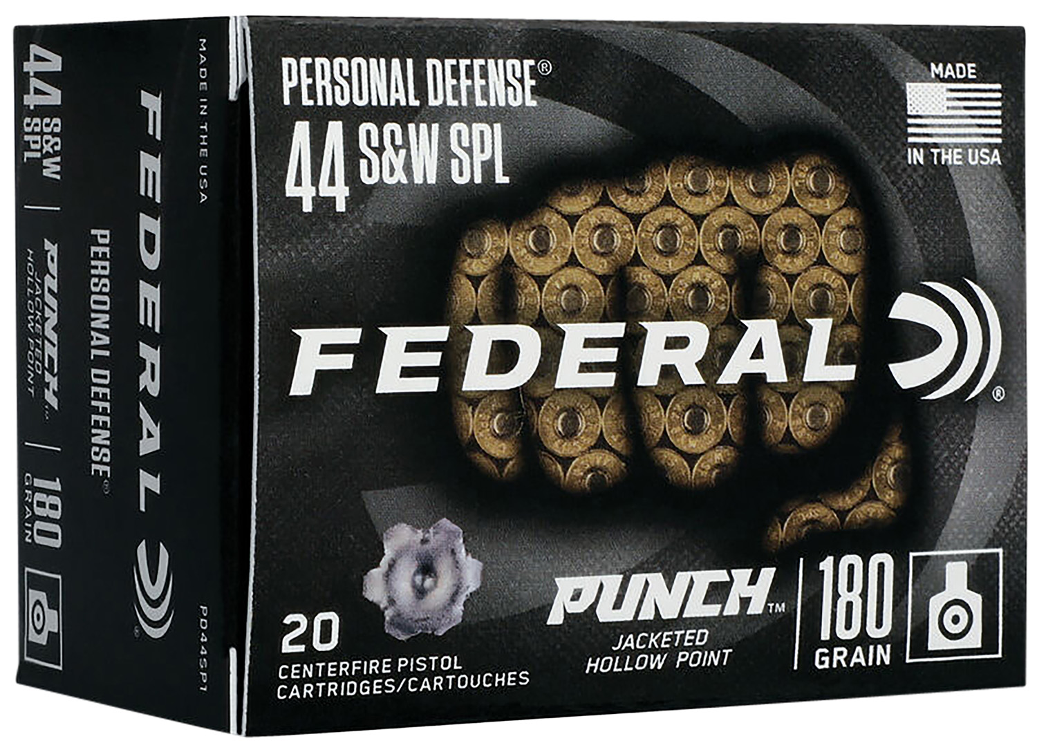 eral PD44SP1 Premium Personal Defense Jacketed Hollow Point 180 Grain .44 S&W Special 815 Fps Ammo